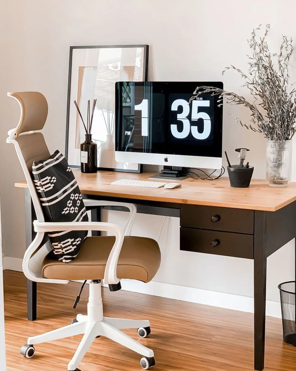 Online Beliani Tyotuoli Keinonahka Vaaleanruskea Leader