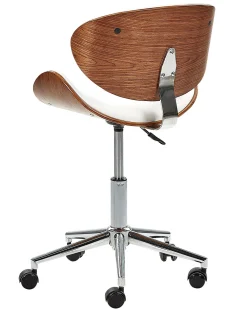 Cheap Beliani Tyotuoli Keinonahka Valkoinen Rotterdam