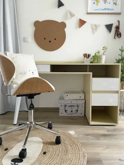 Cheap Beliani Tyotuoli Keinonahka Valkoinen Rotterdam