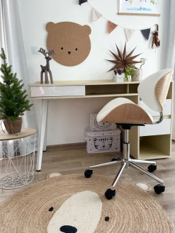 Cheap Beliani Tyotuoli Keinonahka Valkoinen Rotterdam