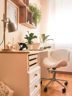 Cheap Beliani Tyotuoli Keinonahka Valkoinen Rotterdam