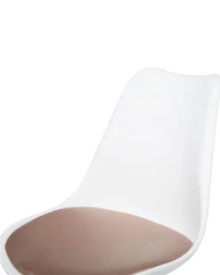 Tuolit<Beliani Tyotuoli Muovi Valkoinen/Ruusukulta Dakota Ii