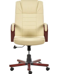 Online Beliani Tyotuoli Nahka Hierova Beige Diamond