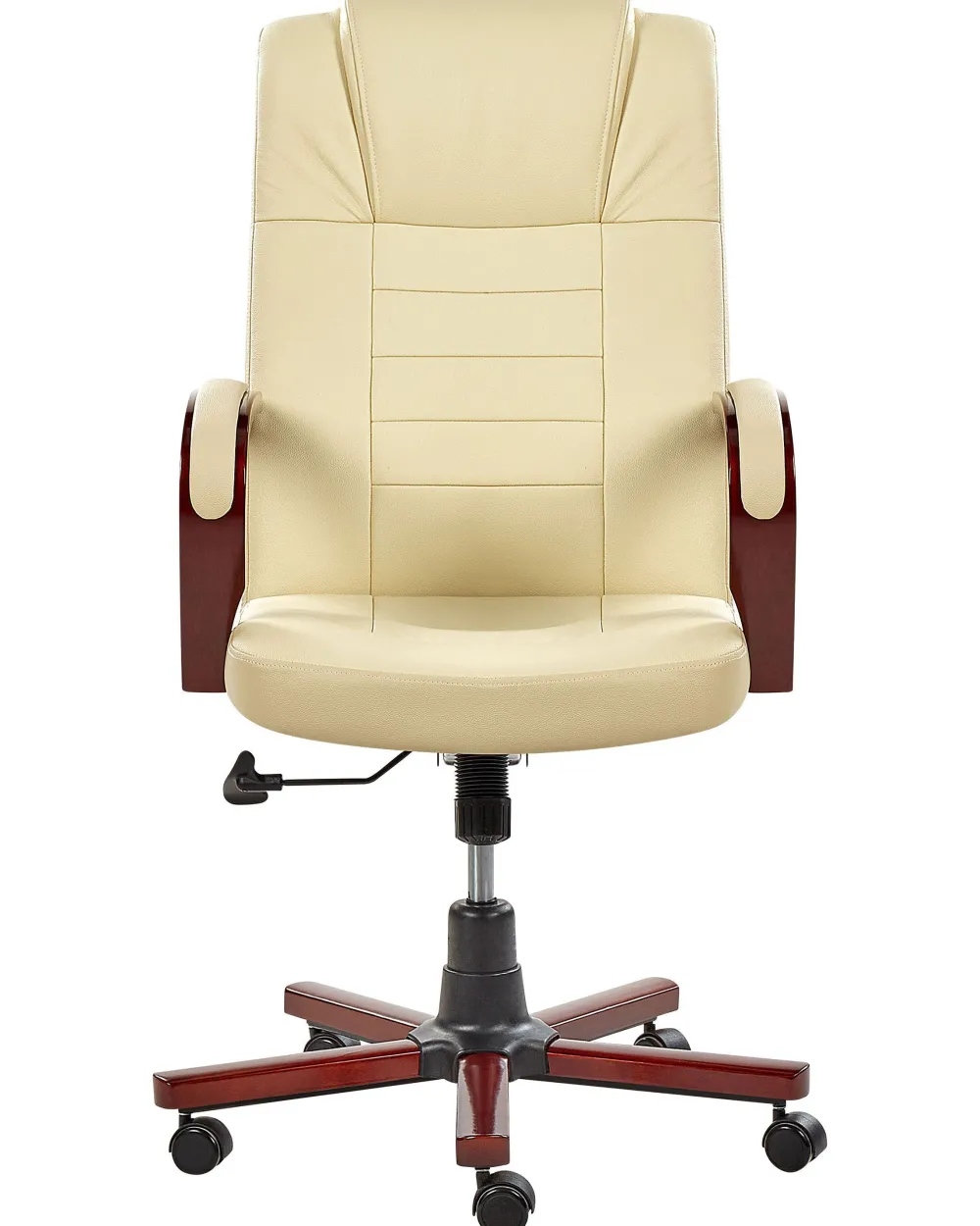 Online Beliani Tyotuoli Nahka Hierova Beige Diamond