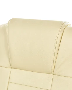 Online Beliani Tyotuoli Nahka Hierova Beige Diamond