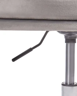 Tuolit<Beliani Tyotuoli Sametti Harmaa Monticello