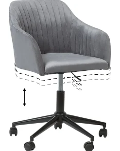 Hot Beliani Tyotuoli Sametti Harmaa Venice