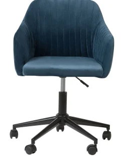 Lastenhuone<Beliani Tyotuoli Sametti Laivastonsininen Venice