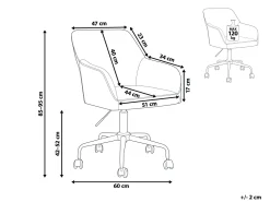 Tuolit<Beliani Tyotuoli Sametti Mintunvihrea Antares