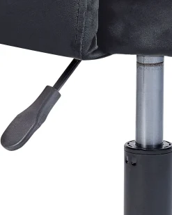 Tuolit<Beliani Tyotuoli Sametti Musta Sanilac