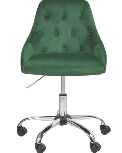 Clearance Beliani Tyotuoli Sametti Smaragdinvihrea Parrish