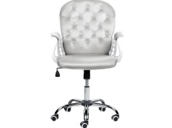 Lastenhuone<Beliani Tyotuoli Sametti Vaaleanharmaa Princess