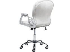 Lastenhuone<Beliani Tyotuoli Sametti Vaaleanharmaa Princess