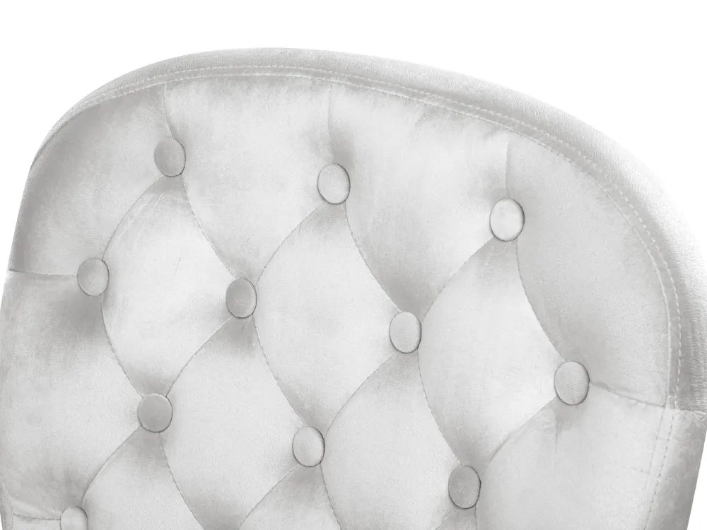 Lastenhuone<Beliani Tyotuoli Sametti Vaaleanharmaa Princess