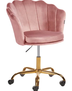 Best Sale Beliani Tyotuoli Sametti Vaaleanpunainen Monticello Ii