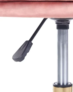 Best Sale Beliani Tyotuoli Sametti Vaaleanpunainen Monticello Ii