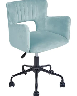 New Beliani Tyotuoli Sametti Vaaleansininen Sanilac