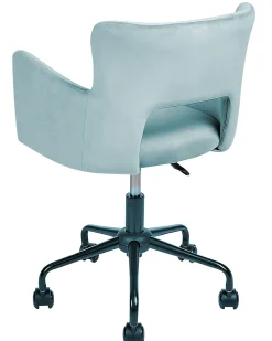 New Beliani Tyotuoli Sametti Vaaleansininen Sanilac