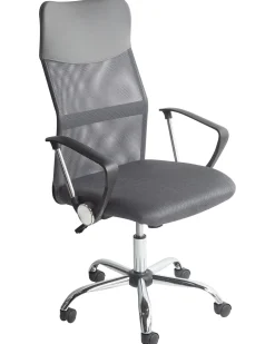 Outlet Beliani Tyotuoli Verkkokangas Harmaa Design