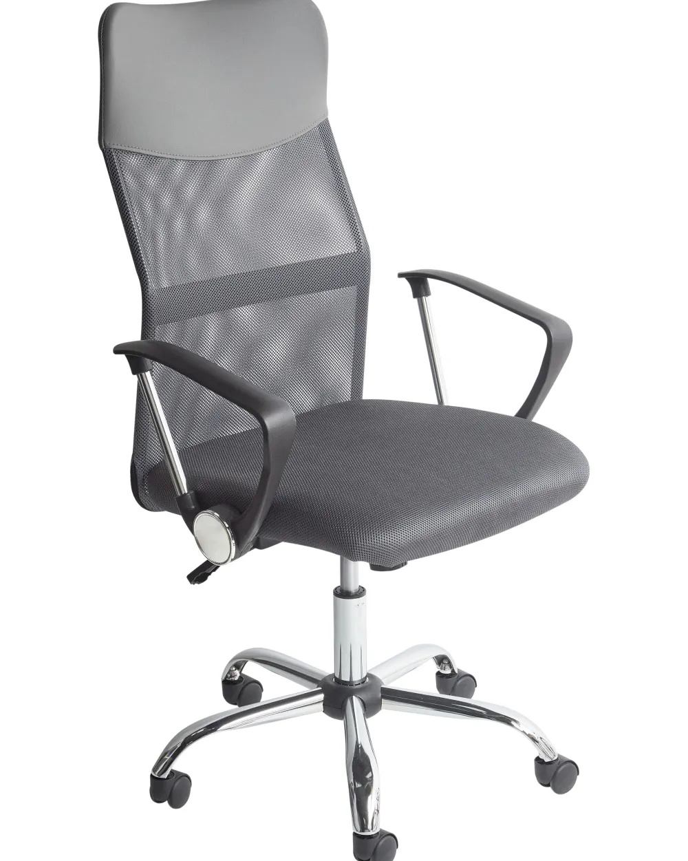 Outlet Beliani Tyotuoli Verkkokangas Harmaa Design