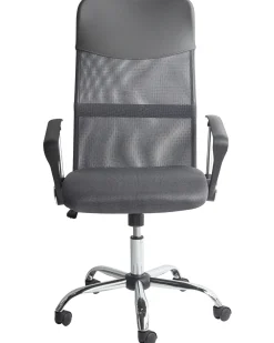 Outlet Beliani Tyotuoli Verkkokangas Harmaa Design