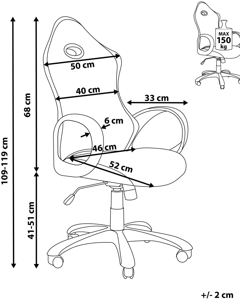 Lastenhuone<Beliani Tyotuoli Verkkokangas Laivastonsininen Ichair