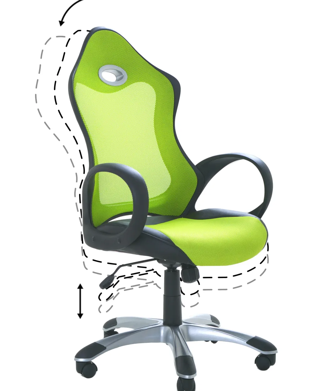 New Beliani Tyotuoli Verkkokangas Limenvihrea Ichair