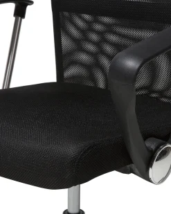 Tuolit<Beliani Tyotuoli Verkkokangas Musta Design