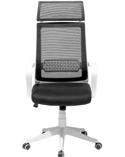 Store Beliani Tyotuoli Verkkokangas Musta Leader