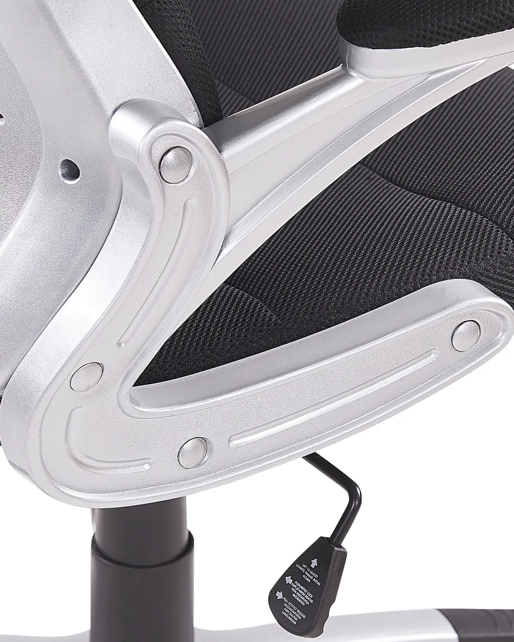 Lastenhuone<Beliani Tyotuoli Verkkokangas Musta Premier