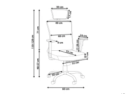 Discount Beliani Tyotuoli Verkkokangas Oranssi Noble