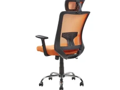 Discount Beliani Tyotuoli Verkkokangas Oranssi Noble