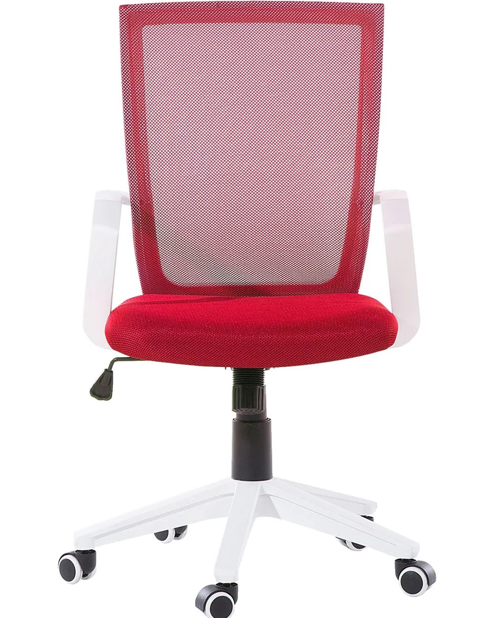 Lastenhuone<Beliani Tyotuoli Verkkokangas Punainen Relief