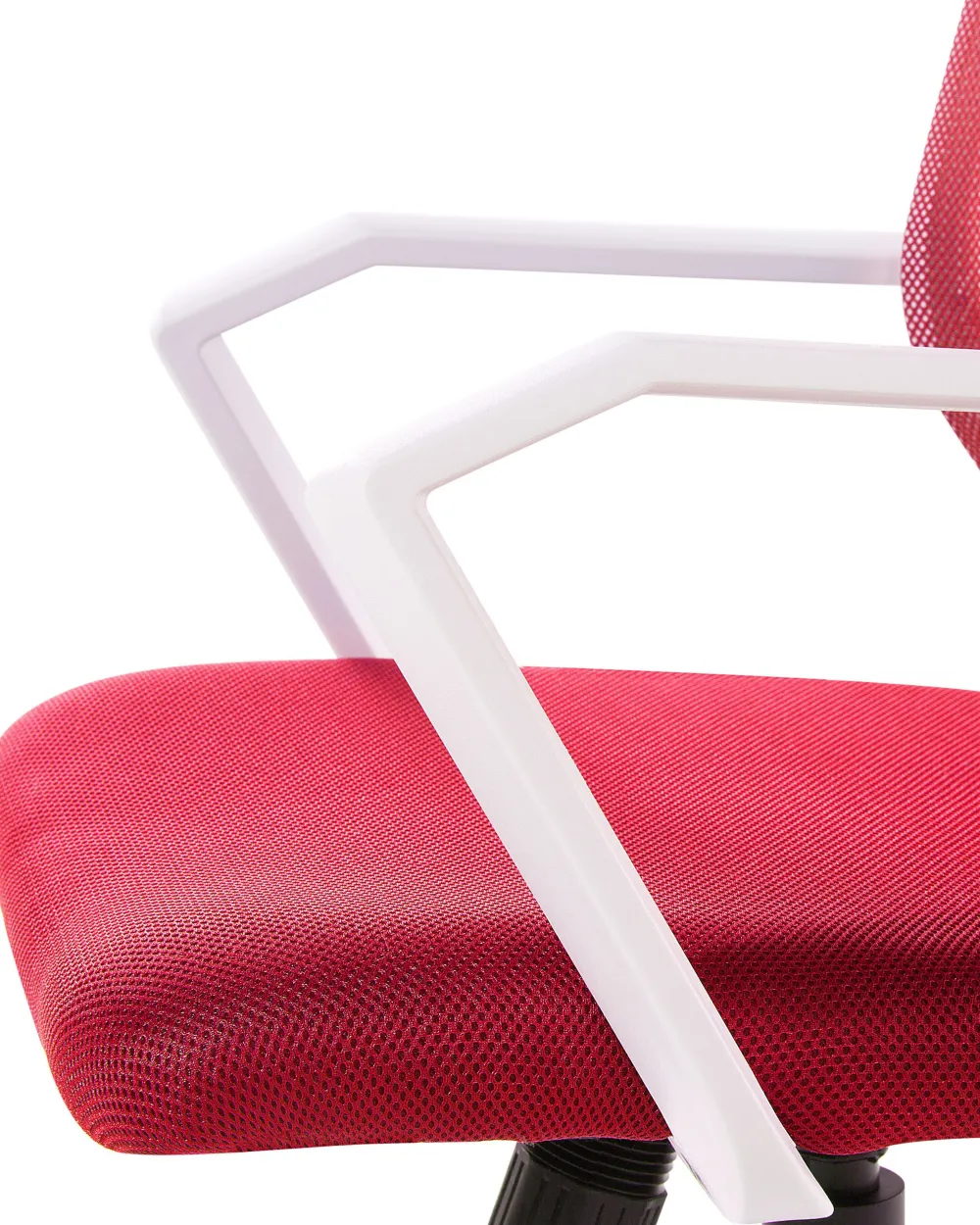 Lastenhuone<Beliani Tyotuoli Verkkokangas Punainen Relief