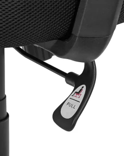 Store Beliani Tyotuoli Verkkokangas Punainen/Musta Noble