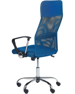 Tuolit<Beliani Tyotuoli Verkkokangas Sininen Design