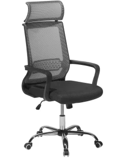 Fashion Beliani Tyotuoli Verkkokangas Tummanharmaa Leader