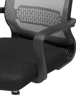 Fashion Beliani Tyotuoli Verkkokangas Tummanharmaa Leader