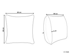 Shop Beliani Tyyny Polyesteritayte Korkea 80 X 80 Cm Diran