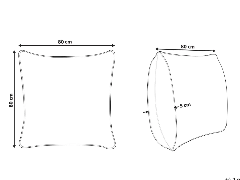 Discount Beliani Tyyny Polyesteritayte Matala 80 X 80 Cm Mana