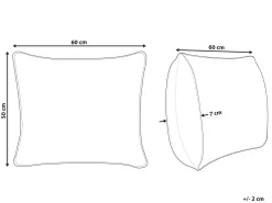 Fashion Beliani Tyyny Polyesteritayte Matala 50 X 60 Cm Diran