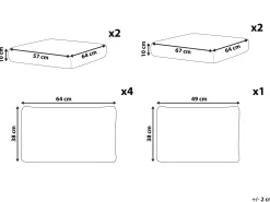 Best Beliani Tyynynpaalliset Harmaa Avola