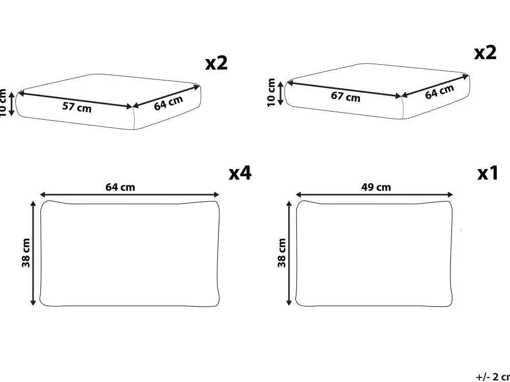 Best Beliani Tyynynpaalliset Harmaa Avola