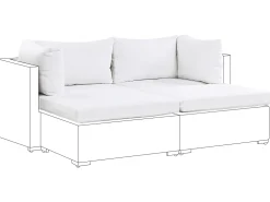 Tekstiilit<Beliani Tyynynpaalliset Noto-Kalusteisiin Kermanvalkoinen