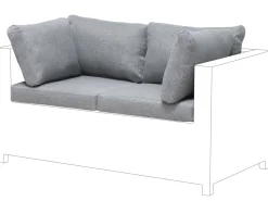 Online Beliani Tyynynpaalliset Ulkotiloihin Harmaa Milano