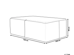 Best Beliani Ulkokalusteiden Suojapeite 160 X 160 X 90 Cm Chuva