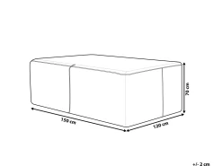 Tekstiilit<Beliani Ulkokalusteiden Suojapeite 150 X 120 X 70 Cm Chuva
