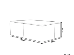 Tekstiilit<Beliani Ulkokalusteiden Suojapeite 205 X 70 X 35 Cm Chuva