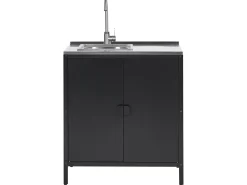 Cheap Beliani Ulkokeittion Allaskaappi Teras Musta Vilama