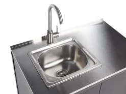 Cheap Beliani Ulkokeittion Allaskaappi Teras Musta Vilama